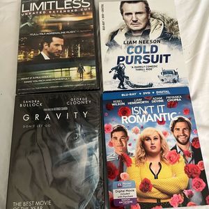 2 brand new dvds and 2 blue ray